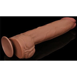 LoveToy SlidingSkin Gode Sliding Skin 27 x 6.5cm Marron